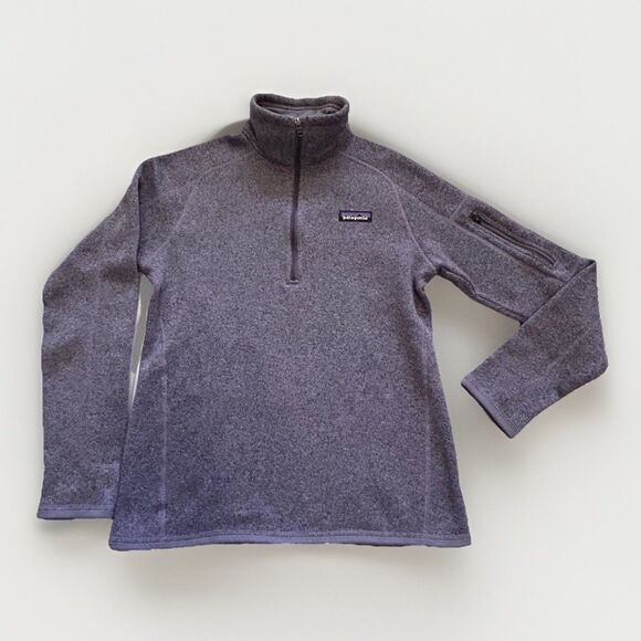 Patagonia Better Sweater Womens M Quarter 1/4 Zip Pullover Jacket Purple - Picture 1 of 9